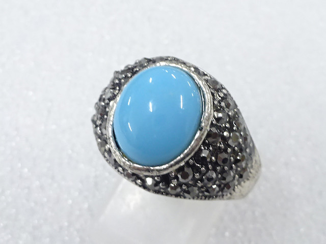 COLORED STONE FASHION RING / JP SIZE 21